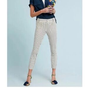 Anthropologie Striped Slim Fit Pants